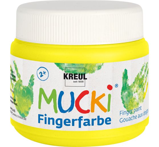 MUCKI Finger paint, set of 6, 150 ml each