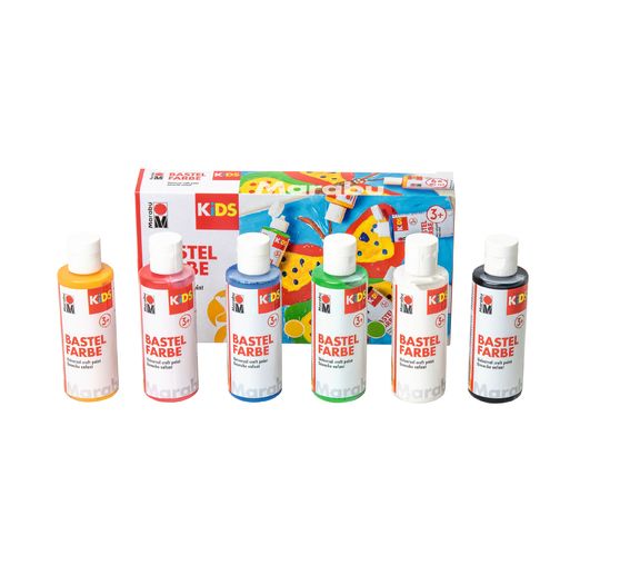 Marabu KIDS sada barev na tvoření, 6 kusů