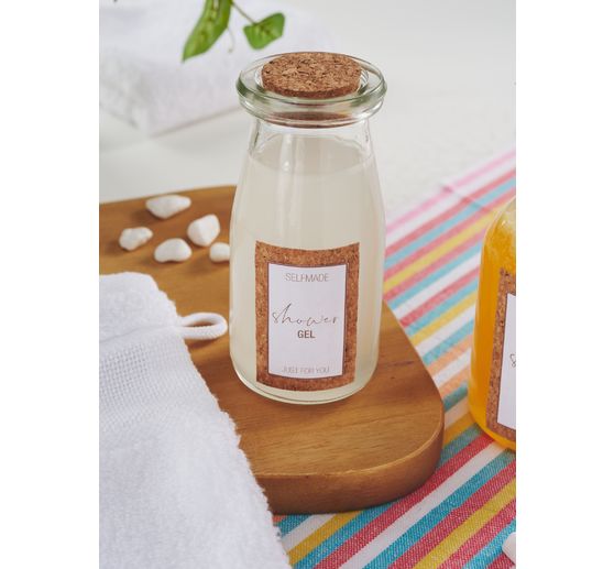 VBS glass bottle with cork