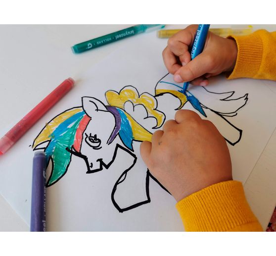 Felt pens "Glitter", 6 pcs.