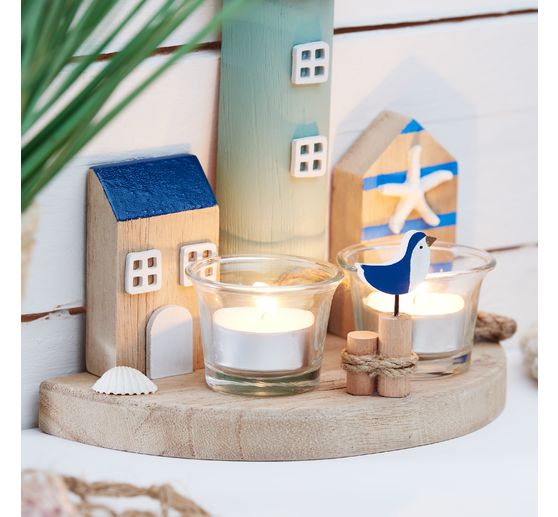 VBS Tea light jars "Curved", 2 pieces