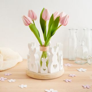 Kreativer Osterkranz aus Gießmasse