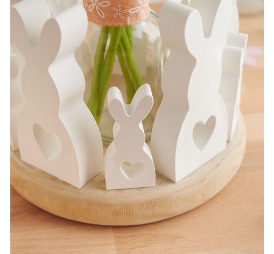 Wooden disc "Round", white washed