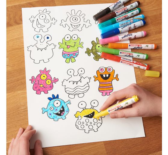 edding 14, Dětská pera s vláknovým hrotem Funtastic, 3 mm