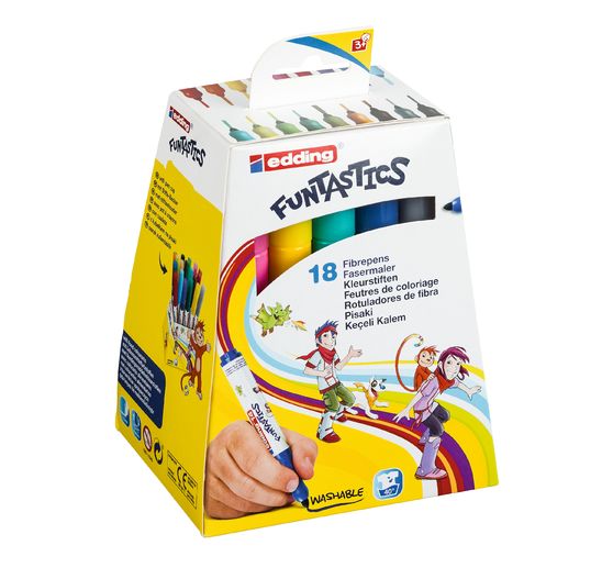 edding 14, Dětská pera s vláknovým hrotem Funtastic, 3 mm