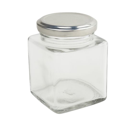 VBS Glasses with screw cap "Square", 12 pieces