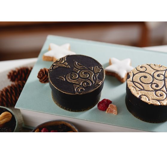 VBS Box "Round", 6 pieces, papier-mâché