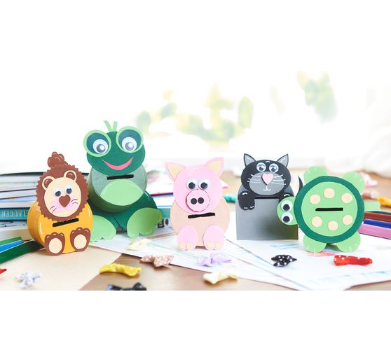 VBS Box "Round", 6 pieces, papier-mâché