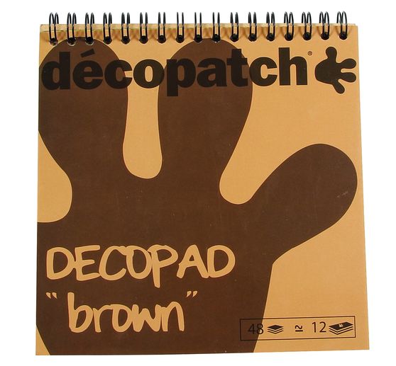 Papírové bloky Décopatch "Decopad Brown"