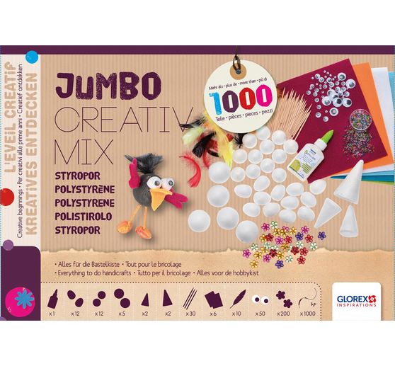 Jumbo kreativní směs "polystyren", cca 1 000 kusů