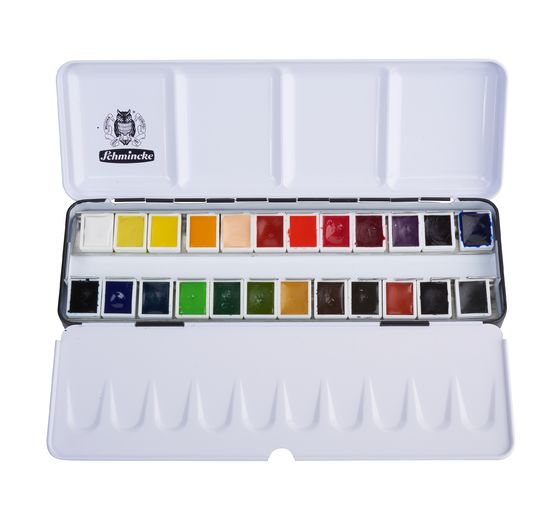 AKADEMIE watercolour box with whole bowls