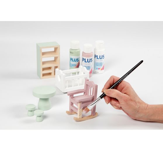 Miniature table and stool