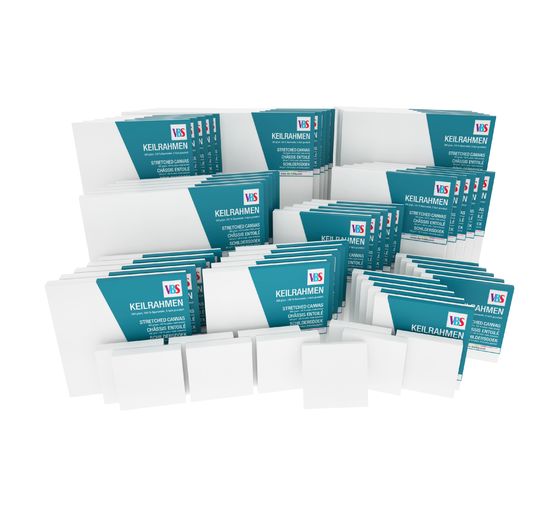 VBS Stretched canvas "Mega pack", 60 pcs.