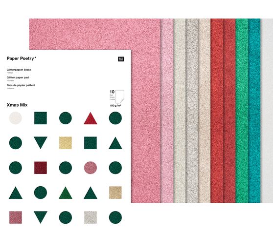 Glitter paper "Xmas"