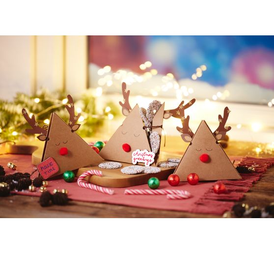 VBS Kraft cardboard gift box "Pyramid"