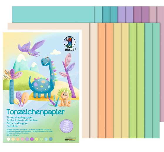 Coloured paper-Block "Pastel"