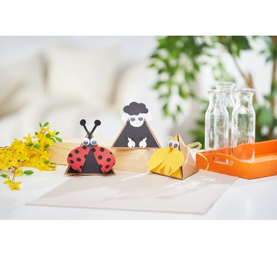 VBS Kraft cardboard gift box "Pyramid"