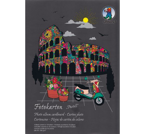 Photo cardboard block "Pastel"