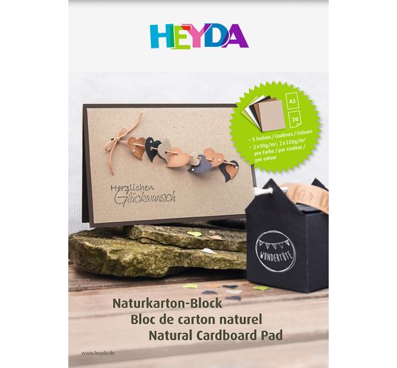 Přírodní lepenkový blok