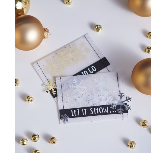 Mirror cardboard block Gold/Silver