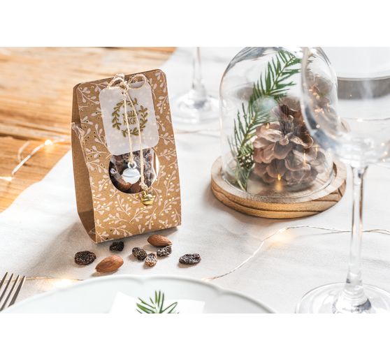 Natural cardboard "Misteltoe Gold"