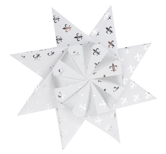 Folding paper "Silver X-Mas"