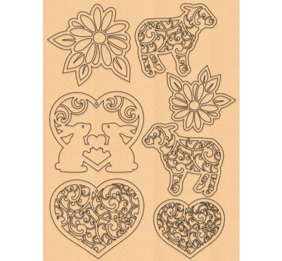 Decoration set "Easter", pastel