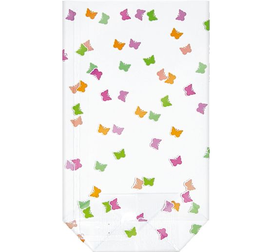 Transparent bag "Colourful butterflies"