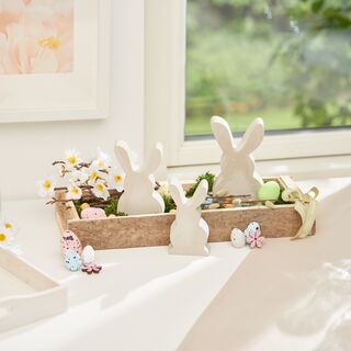 Dekorativní podnos s napájecími králíčky