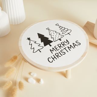 Tray with plotter print