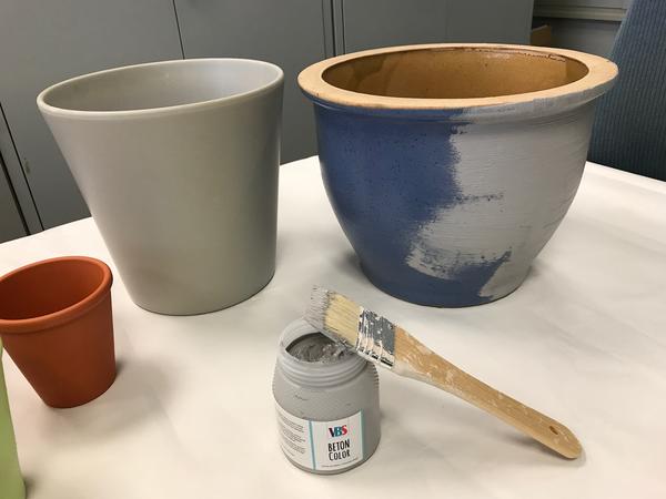 Terrakotta-Topf: Töpfe bemalen