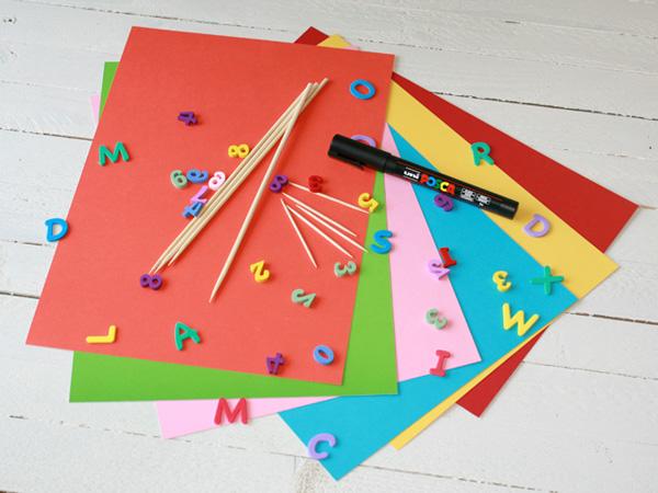 Einschulung Dekoration: Material Benötigte Material für die Einschulungsdekoration